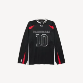 Camisola de manga comprida oversized da Balenciaga para homem | Colaboração com a NBA em preto/multicolorido