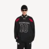Camisola de manga comprida oversized da Balenciaga para homem | Colaboração com a NBA em preto/multicolorido