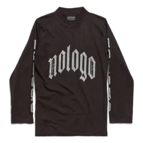 Camisola de manga comprida sem logótipo «Preto Cinza» 788244TQVK51200