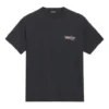 Camisola de manga curta Balenciaga com estampado alfabético para homem, preta 641675TIV521070