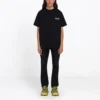Camisola de manga curta Balenciaga com estampado alfabético para homem, preta 641675TIV521070