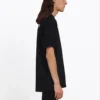 Camisola de manga curta Balenciaga com estampado alfabético para homem, preta 641675TIV521070