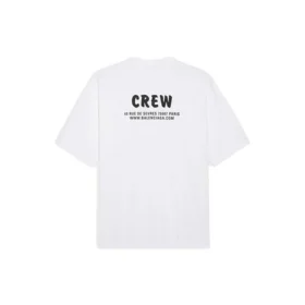 Camisola de manga curta Balenciaga para homem com estampado «Alphabet», branca, 620969TIV749040