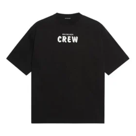 Camisola de manga curta Balenciaga para homem com estampado «Alphabet», preta 620969TIV741070