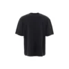 Camisola de manga curta Balenciaga para homem com logótipo Circular BB Alphabet, preta, 641614TJV761000