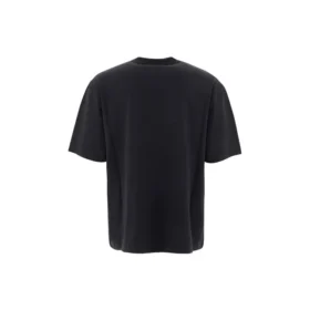 Camisola de manga curta Balenciaga para homem com logótipo Circular BB Alphabet, preta, 641614TJV761000