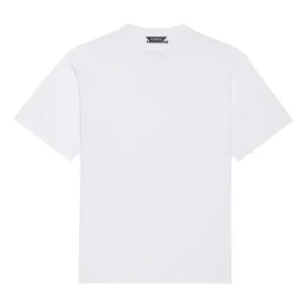 Camisola de manga curta Balenciaga para homem com rosto sorridente, branca, 651795TKV769140