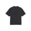 Camisola de manga curta Balenciaga Retro Knit BB Paris com estampado, versão masculina, preta 594579TGV601000