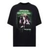 Camisola de manga curta «Balenciaga Speedhunters Band» para homem, preta, 556133TCV381000