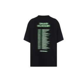 Camisola de manga curta «Balenciaga Speedhunters Band» para homem, preta, 556133TCV381000