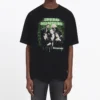 Camisola de manga curta «Balenciaga Speedhunters Band» para homem, preta, 556133TCV381000