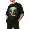 Camisola de manga curta «Balenciaga Speedhunters Band» para homem, preta, 556133TCV381000