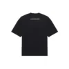 Camisola de manga curta Balenciaga SS21 Love para homem, preta, 612966TJVL51070