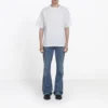 Camisola de manga curta Balenciaga Tech para homem, branca, 556133TDV209000