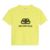 Camisola de manga curta BB com estampado amarelo 583224TFV657072
