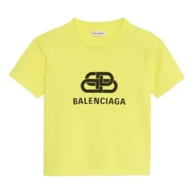 Camisola de manga curta BB com estampado amarelo 583224TFV657072
