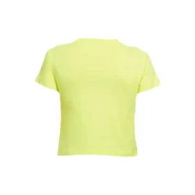 Camisola de manga curta BB com estampado amarelo 583224TFV657072