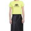 Camisola de manga curta BB com estampado amarelo 583224TFV657072