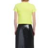 Camisola de manga curta BB com estampado amarelo 583224TFV657072