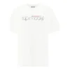 Camisola de manga curta branca com estampado de letras «Lens» 612965TIV829000