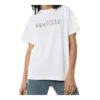 Camisola de manga curta branca com estampado de letras «Lens» 612965TIV829000