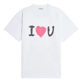Camisola de manga curta com estampado, branca 612965TJVL59040