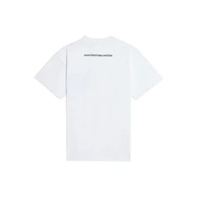 Camisola de manga curta com estampado, branca 612965TJVL59040