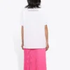 Camisola de manga curta com estampado, branca 612965TJVL59040