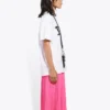 Camisola de manga curta com estampado, branca 612965TJVL59040