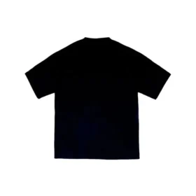 Camisola de manga curta com estampado multilingue para homem, preta 612966TJVI32771