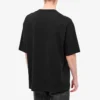 Camisola de manga curta com estampado multilingue para homem, preta 612966TJVI32771
