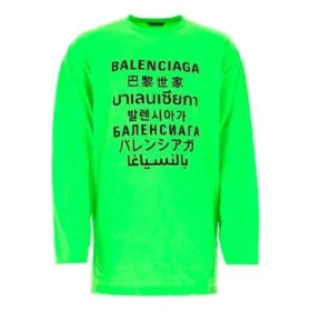 Camisola de manga curta com estampado SS21 para homem, verde 641667TJVI34162
