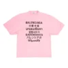 Camisola de manga curta com gola redonda, cor-de-rosa 641532TJVI31401