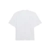Camisola de manga curta com gola redonda e estampa com a palavra «Balenciaga» para homem, branca, 641614TJVI39040