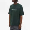 Camisola de manga curta com gola redonda e estampado «Alphabet» da Balenciaga para homem, verde, 612966TIV543011