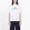 Camisola de manga curta com gola redonda e estampado «BB Paris» da Balenciaga para homem, versão retro, branca 594579TGV609000