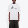 Camisola de manga curta com gola redonda e logótipo em estampa cruzada Balenciaga x WFP 1.ª geração para homem, cinzenta 612966THV841167