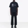 Camisola de manga curta com gola redonda e logótipo estampado Balenciaga x WFP 1.ª geração para homem, preta 612966THV841000