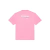 Camisola de manga curta com logótipo Balenciaga para homem, cor-de-rosa 641675TJVF75713
