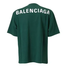 Camisola de manga curta com logótipo Balenciaga para homem, verde, 570805THV803230 Camisola de manga curta com logótipo Balenciaga para homem, verde, 570805THV803230