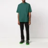 Camisola de manga curta com logótipo Balenciaga para homem, verde, 570805THV803230