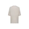 Camisola de manga curta com logótipo bordado «Alphabet», cinzenta e branca 641532TJVA99054