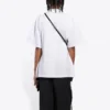 Camisola de manga curta com logótipo de graffiti, branca, 641590TJV969040