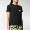 Camisola de manga curta com logótipo em letras, preta 612964TIV521070