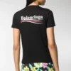 Camisola de manga curta com logótipo em letras, preta 612964TIV521070