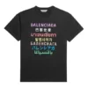 Camisola de manga curta com logótipo estampado «Preto» 612965TJVI32771