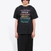 Camisola de manga curta com logótipo estampado «Preto» 612965TJVI32771