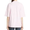 Camisola de manga curta com logótipo pequeno «Basic Alphabet» em rosa 571205TEV182014
