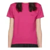 Camisola de manga curta com logótipo retro pequeno, cor-de-rosa 570796TBV435630
