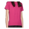 Camisola de manga curta com logótipo retro pequeno, cor-de-rosa 570796TBV435630